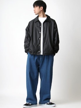 「BEN DAVIS（ベンデイビス）のアイテム（トップス）」を使った、Ｔさん（メンズ・177cm）の春コーディネート