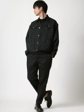 「Wrangler（ラングラー）のアイテム（ジャケット/アウター）」を使った、Ｔさん（メンズ・177cm）の冬コーディネート