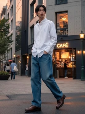 「U.S. POLO ASSN.（ユーエスポロアッスン）のアイテム」を使った、Lazarさん（メンズ・176cm）の春コーディネート