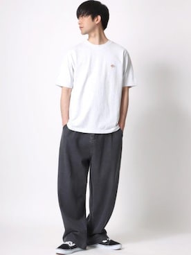 「Lazar（ラザル）のアイテム（デニムパンツ）」を使った、Lazarさん（メンズ・177cm）の夏コーディネート