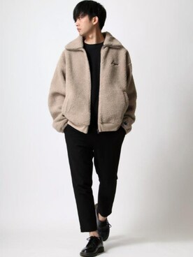 「Dr. Martens（ドクターマーチン）のアイテム（ローファー）」を使った、Ｔさん（メンズ・177cm）の冬コーディネート