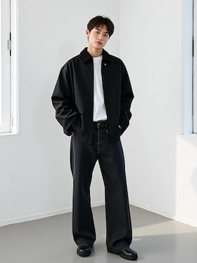 「アイテム（トップス）」を使った、Lazarさん（メンズ・178cm）の秋コーディネート