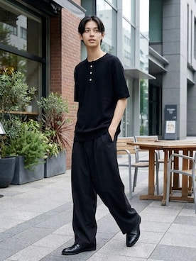 「Lee（リー）のアイテム」を使った、Lazarさん（メンズ・176cm）の夏コーディネート