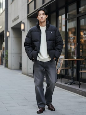 「おでかけコーデ」｜Lazarさん（メンズ・176cm）の冬コーディネート