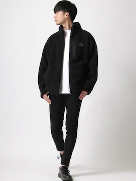 「Dr. Martens（ドクターマーチン）のアイテム（ローファー）」を使った、Ｔさん（メンズ・177cm）の冬コーディネート