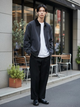 「Lee（リー）のアイテム」を使った、Lazarさん（メンズ・176cm）の春コーディネート