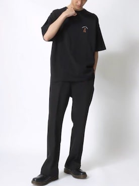 「アイテム（スラックス）」を使った、Ｔさん（メンズ・177cm）の夏コーディネート