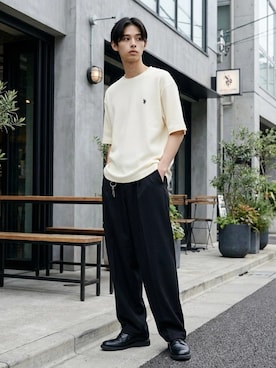 「Lazar（ラザル）のアイテム」を使った、Lazarさん（メンズ・176cm）の夏コーディネート