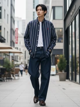 「Levi's（リーバイス）のアイテム（パンツ）」を使った、Lazarさん（メンズ・176cm）の春コーディネート