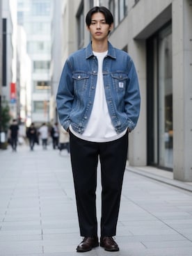 「Mark Gonzales（マーク・ゴンザレス）のアイテム」を使った、Lazarさん（メンズ・176cm）の春コーディネート