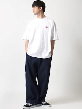 「BEN DAVIS（ベンデイビス）のアイテム（トップス）」を使った、Ｔさん（メンズ・177cm）の春コーディネート