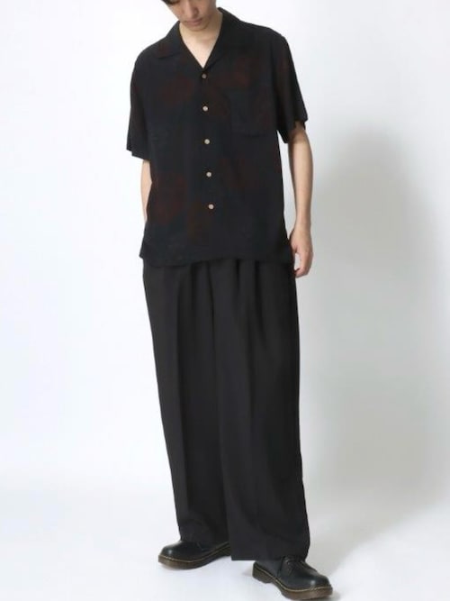 【PAZZO】パッゾ アロハシャツ バックパネル レーヨン オープンカラーシャツ PAZZO】パッゾ アロハシャツ バックパネル レーヨン オープン