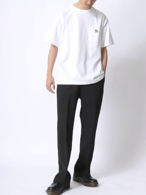 ★入手困難★希少 マルチロゴTシャツ 半袖 ホワイト カットソー セール】Lee/リー POCKET SS TEE/オーバーサイズ ミニロゴ