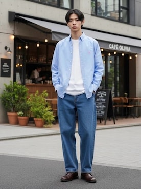 「Levi's（リーバイス）のアイテム（パンツ）」を使った、Lazarさん（メンズ・176cm）の春コーディネート