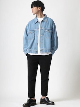 「BEN DAVIS（ベンデイビス）のアイテム（Tシャツ/カットソー）」を使った、Ｔさん（メンズ・177cm）の秋コーディネート