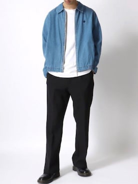 「Dr. Martens（ドクターマーチン）のアイテム（ローファー）」を使った、Ｔさん（メンズ・177cm）の春コーディネート