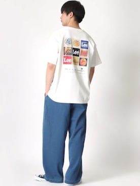 「Lazar（ラザル）のアイテム（デニムパンツ）」を使った、Lazarさん（メンズ・177cm）の春コーディネート