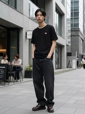 「Levi's（リーバイス）のアイテム（パンツ）」を使った、Lazarさん（メンズ・176cm）の夏コーディネート