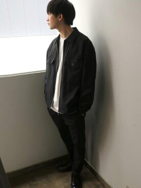 「Lazar（ラザル）のアイテム（ジャケット/アウター）」を使った、Lazarさん（メンズ・177cm）の秋コーディネート