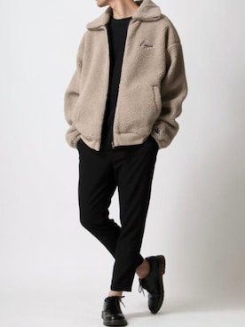 「Kappa（カッパ）のアイテム（ブルゾン）」を使った、Lazarさん（メンズ・177cm）の秋コーディネート