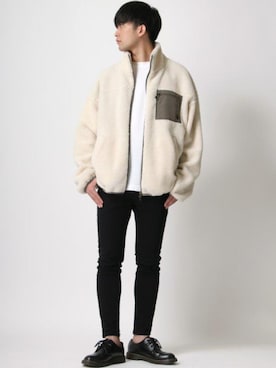 「Dr. Martens（ドクターマーチン）のアイテム（ローファー）」を使った、Ｔさん（メンズ・177cm）の冬コーディネート