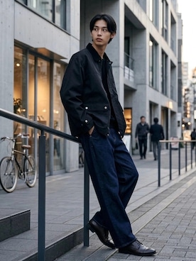 「着回しコーデ」｜Lazarさん（メンズ・176cm）の秋コーディネート