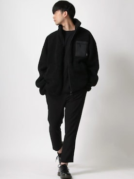 「Dr. Martens（ドクターマーチン）のアイテム（ローファー）」を使った、Ｔさん（メンズ・177cm）の冬コーディネート