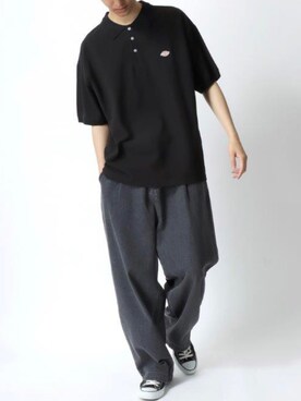 「Lazar（ラザル）のアイテム（デニムパンツ）」を使った、Lazarさん（メンズ・177cm）の夏コーディネート