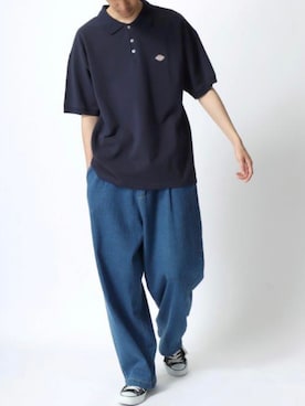 「Lazar（ラザル）のアイテム（デニムパンツ）」を使った、Lazarさん（メンズ・177cm）の夏コーディネート