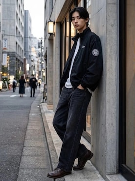 「Levi's（リーバイス）のアイテム」を使った、Lazarさん（メンズ・176cm）の秋コーディネート