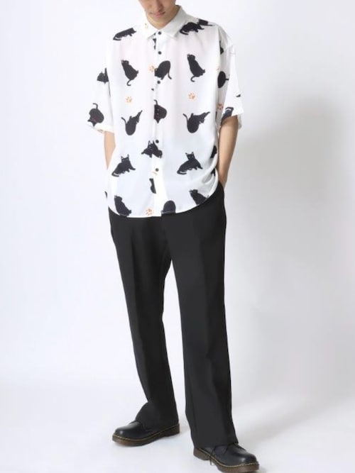 セール】Animal Allover Shirts/接触冷感 イージーケア オーバー