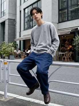 「Dickies（ディッキーズ）のアイテム」を使った、Lazarさん（メンズ・176cm）の秋コーディネート