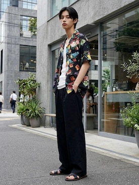 「Levi's（リーバイス）のアイテム」を使った、Lazarさん（メンズ・176cm）の夏コーディネート