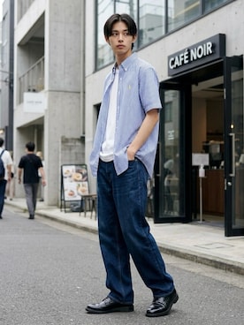「Levi's（リーバイス）のアイテム」を使った、Lazarさん（メンズ・176cm）の夏コーディネート