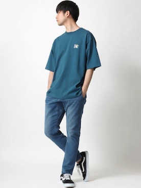 「BEN DAVIS（ベンデイビス）のアイテム（トップス）」を使った、Ｔさん（メンズ・177cm）の春コーディネート