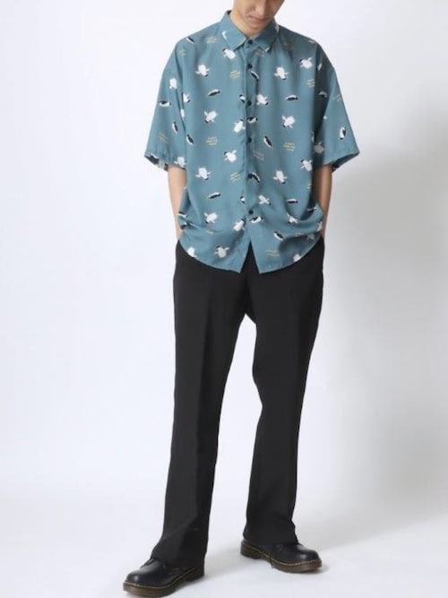 【激安通販 オンラインショップ】 Allover セール】Animal Shirts/接触冷感 オーバー イージーケア トップス