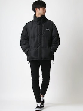 「FILA（フィラ）のアイテム」を使った、Ｔさん（メンズ・177cm）の冬コーディネート