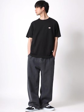 「Lazar（ラザル）のアイテム（デニムパンツ）」を使った、Lazarさん（メンズ・177cm）の夏コーディネート