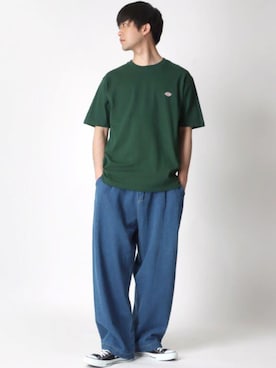 「Lazar（ラザル）のアイテム（デニムパンツ）」を使った、Lazarさん（メンズ・177cm）の夏コーディネート