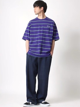 「BEN DAVIS（ベンデイビス）のアイテム（トップス）」を使った、Ｔさん（メンズ・177cm）の春コーディネート