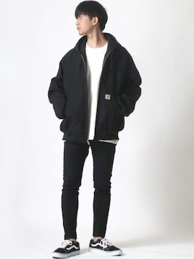 「アイテム（ブルゾン）」を使った、Ｔさん（メンズ・177cm）の秋コーディネート