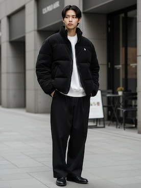 「アイテム（ジャケット/アウター）」を使った、Lazarさん（メンズ・176cm）の冬コーディネート