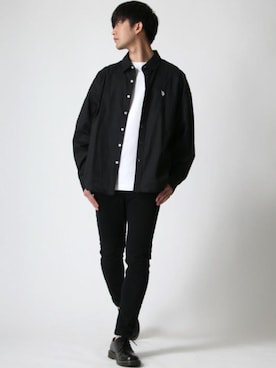 「Dr. Martens（ドクターマーチン）のアイテム（ローファー）」を使った、Ｔさん（メンズ・177cm）の冬コーディネート