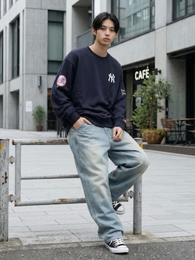 「Levi's（リーバイス）のアイテム」を使った、Lazarさん（メンズ・176cm）の秋コーディネート
