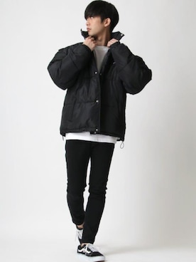 「FILA（フィラ）のアイテム」を使った、Ｔさん（メンズ・177cm）の冬コーディネート