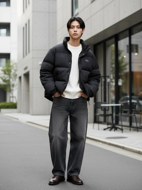 FILA（フィラ） ダウンコート ダウンジャケット 別注 FIBER DOWN