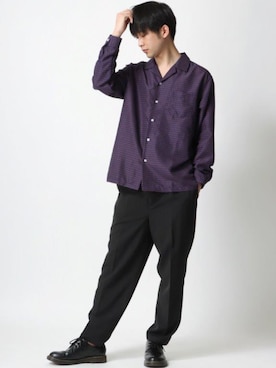 「Dr. Martens（ドクターマーチン）のアイテム（ローファー）」を使った、Ｔさん（メンズ・177cm）の春コーディネート