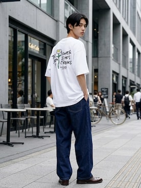 「Lee（リー）のアイテム」を使った、Lazarさん（メンズ・176cm）の夏コーディネート