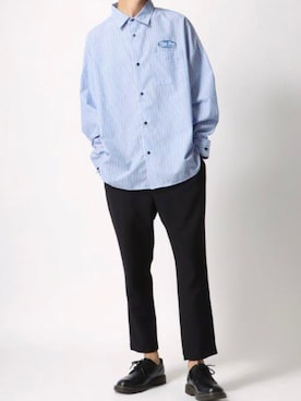 「Dr. Martens（ドクターマーチン）のアイテム（ローファー）」を使った、Ｔさん（メンズ・177cm）の春コーディネート