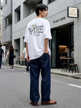 「Lee（リー）のアイテム」を使った、Lazarさん（メンズ・176cm）の夏コーディネート